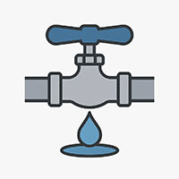 止水栓付近の水漏れ