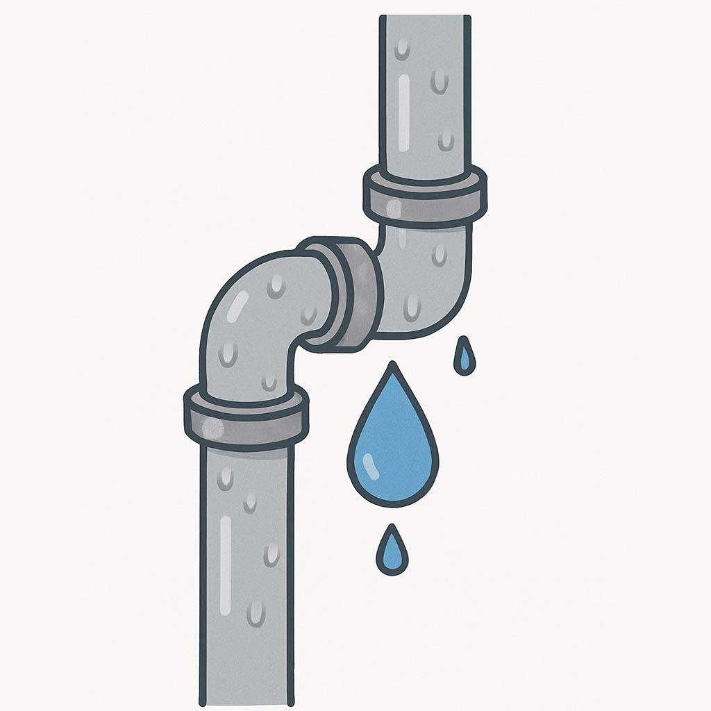 配管からの水漏れ